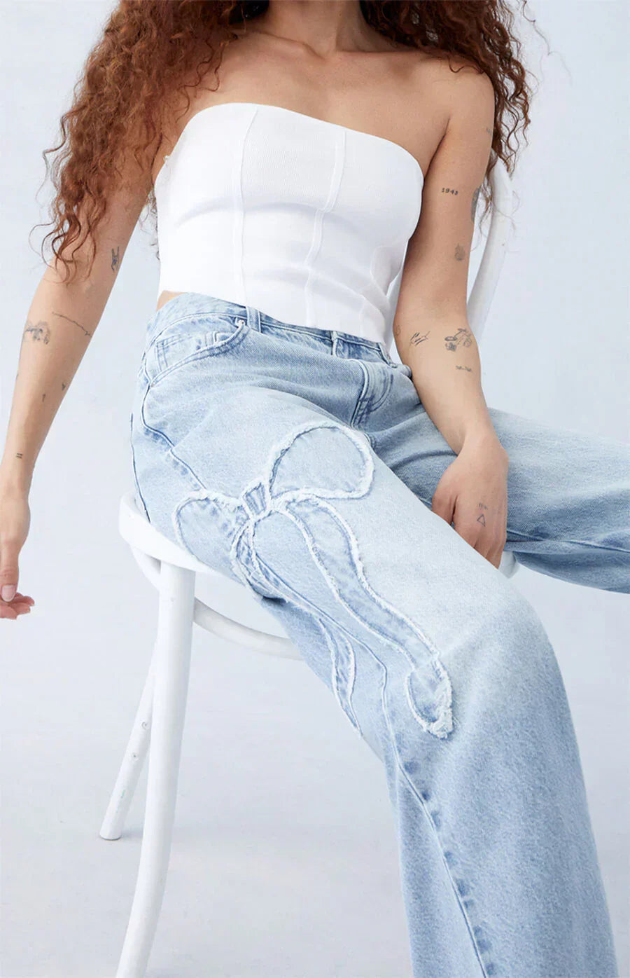 Althea - De Baggy Jeans met Strik