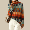 Ravel Dames Coltrui | Luxe Kasjmier trui met Patchwork Design