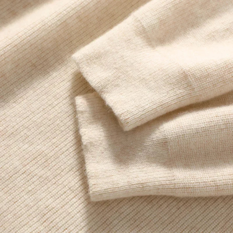 Dames Gebreide Hoodie – Trui met Capuchon, Casual Pullover voor Herfst en Winter