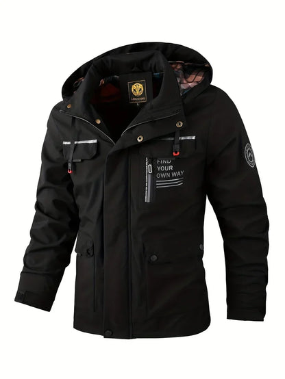 Heren Waterdichte Winterjas met Capuchon