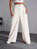Iara - Hoge Taille Broek Met Wijde Pijpen