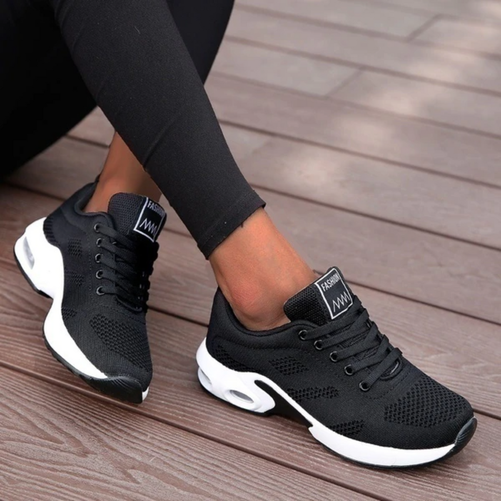 Dames Wandel- en Werkschoenen – Lichtgewicht Sneakers met Orthopedische Zool & Air Cushion
