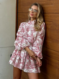 Liz | Damesjurk met vintage print en romantische A-lijn – perfect voor lente &amp; zomer