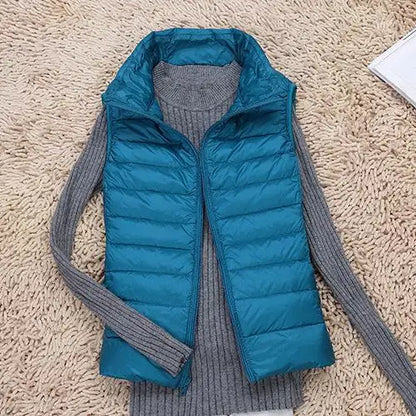 Ultralichte Donsbodywarmer | Dames bodywarmer met lichtgewicht warmte en stijlvol design