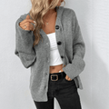 Dames Gebreid Vest met Knoopsluiting – Warm Cardigan voor Herfst en Winter