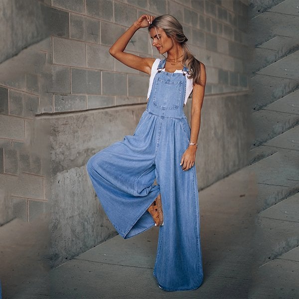 Rianne - Dames Denim Jumpsuit