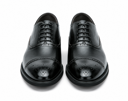 Heren Slim Fit Schoen – Klassiek Ontwerp met Vetersluiting voor Formele Gelegenheden