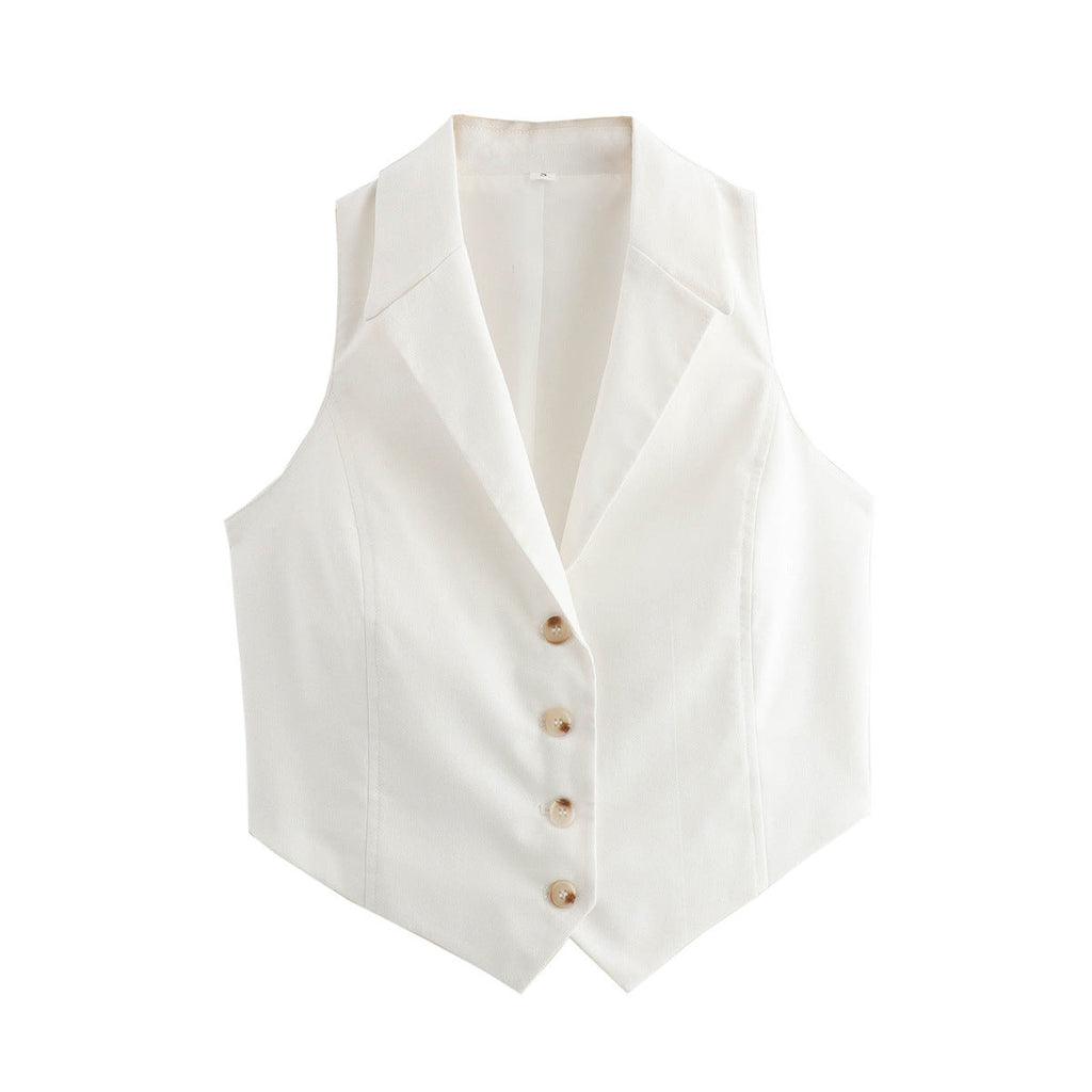 Dames Gilet – Klassiek Stijlvol met Knoopsluiting en Comfortabele Pasvorm - Kim