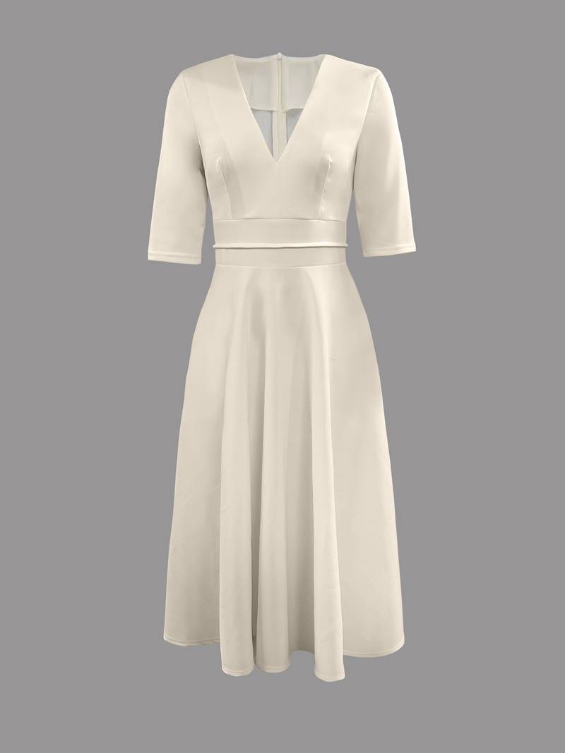 MM en modieuze midijurk