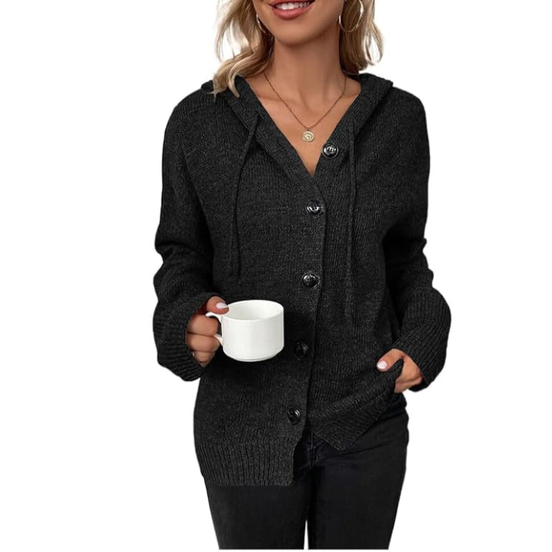 Dames Gebreid Vest met Knoopsluiting – Warm Cardigan voor Herfst en Winter