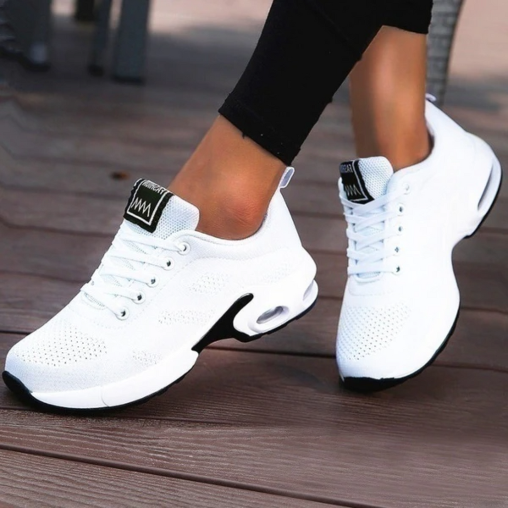 Dames Wandel- en Werkschoenen – Lichtgewicht Sneakers met Orthopedische Zool & Air Cushion