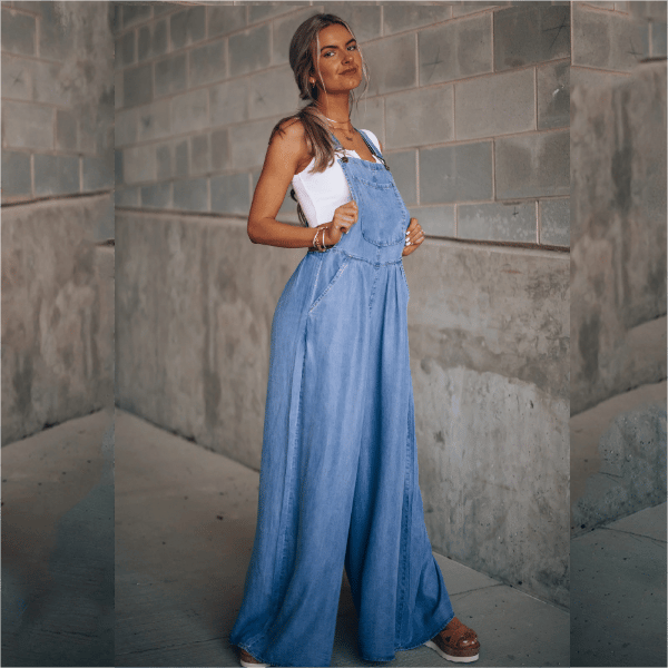 Rianne - Dames Denim Jumpsuit