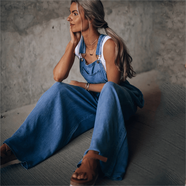 Rianne - Dames Denim Jumpsuit