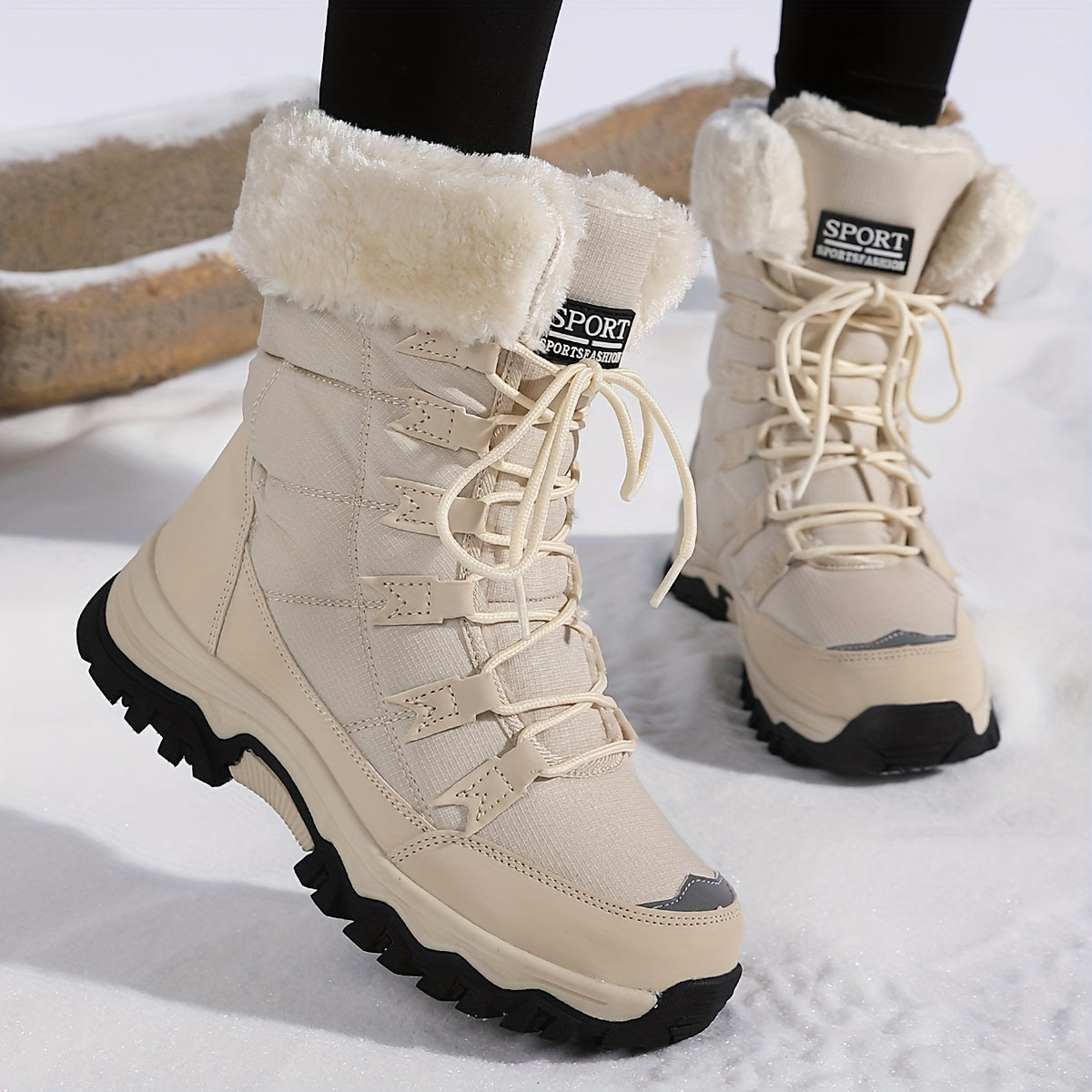 Dames Waterdichte Winterlaarzen – Warm, Casual voor Koude Dagen