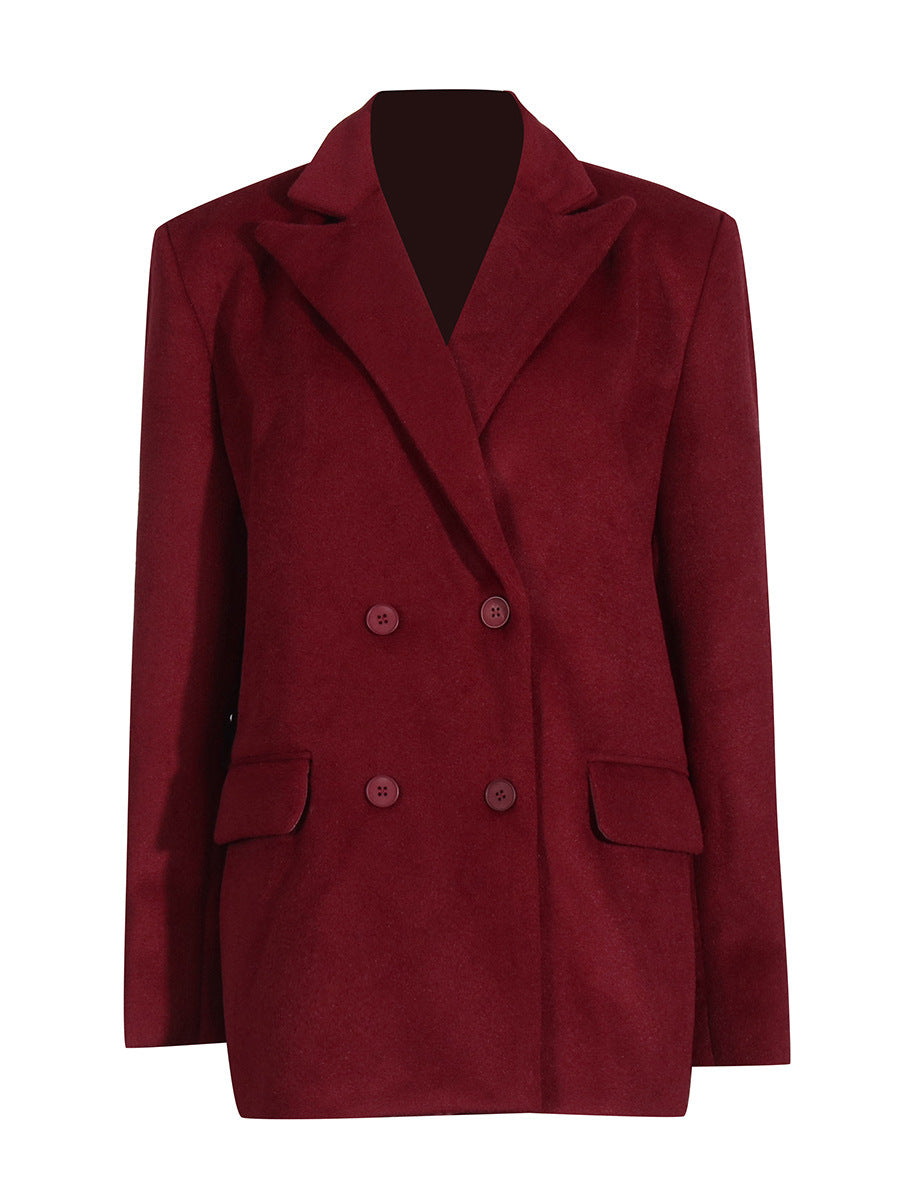 Lizzie Blazer | Dames blazer met ceintuur in luxe wolmix en getailleerd model