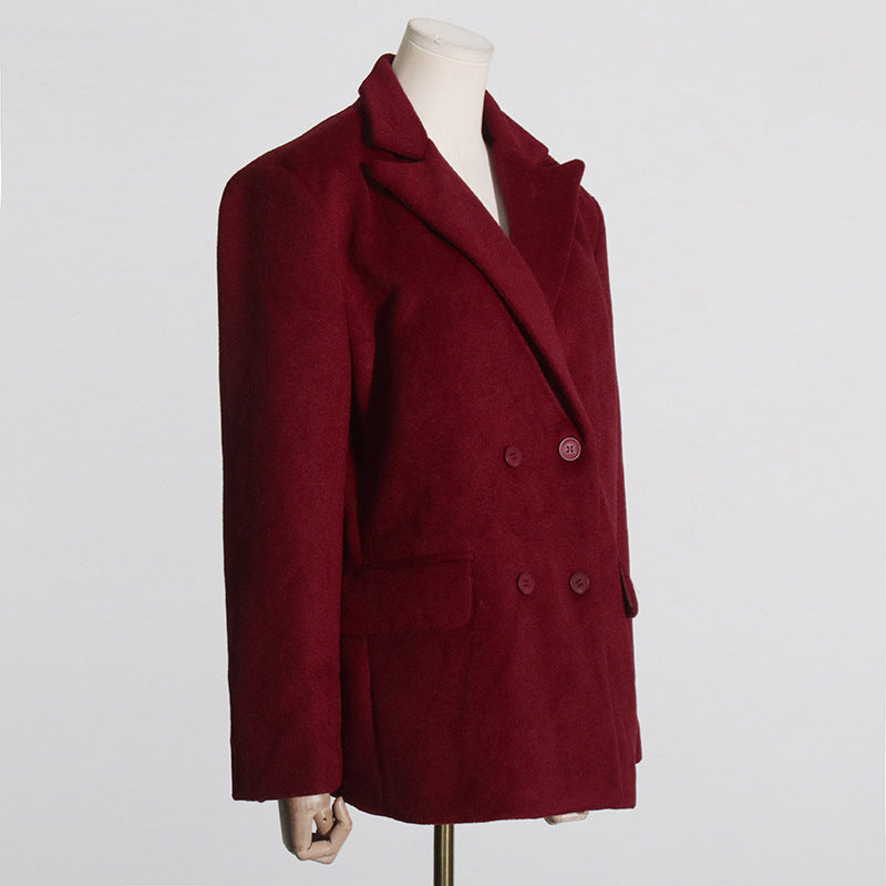 Lizzie Blazer | Dames blazer met ceintuur in luxe wolmix en getailleerd model