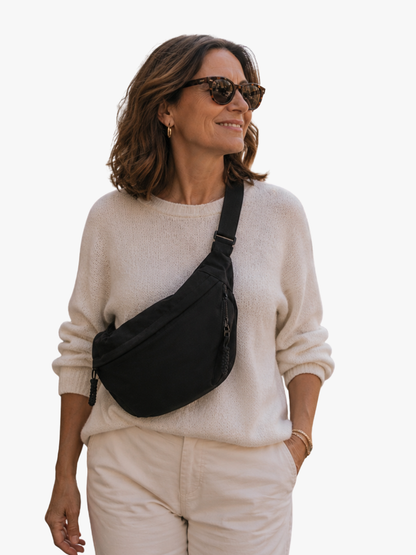 Dames Crossbodytas Nylon met Meerdere Ritsvakken