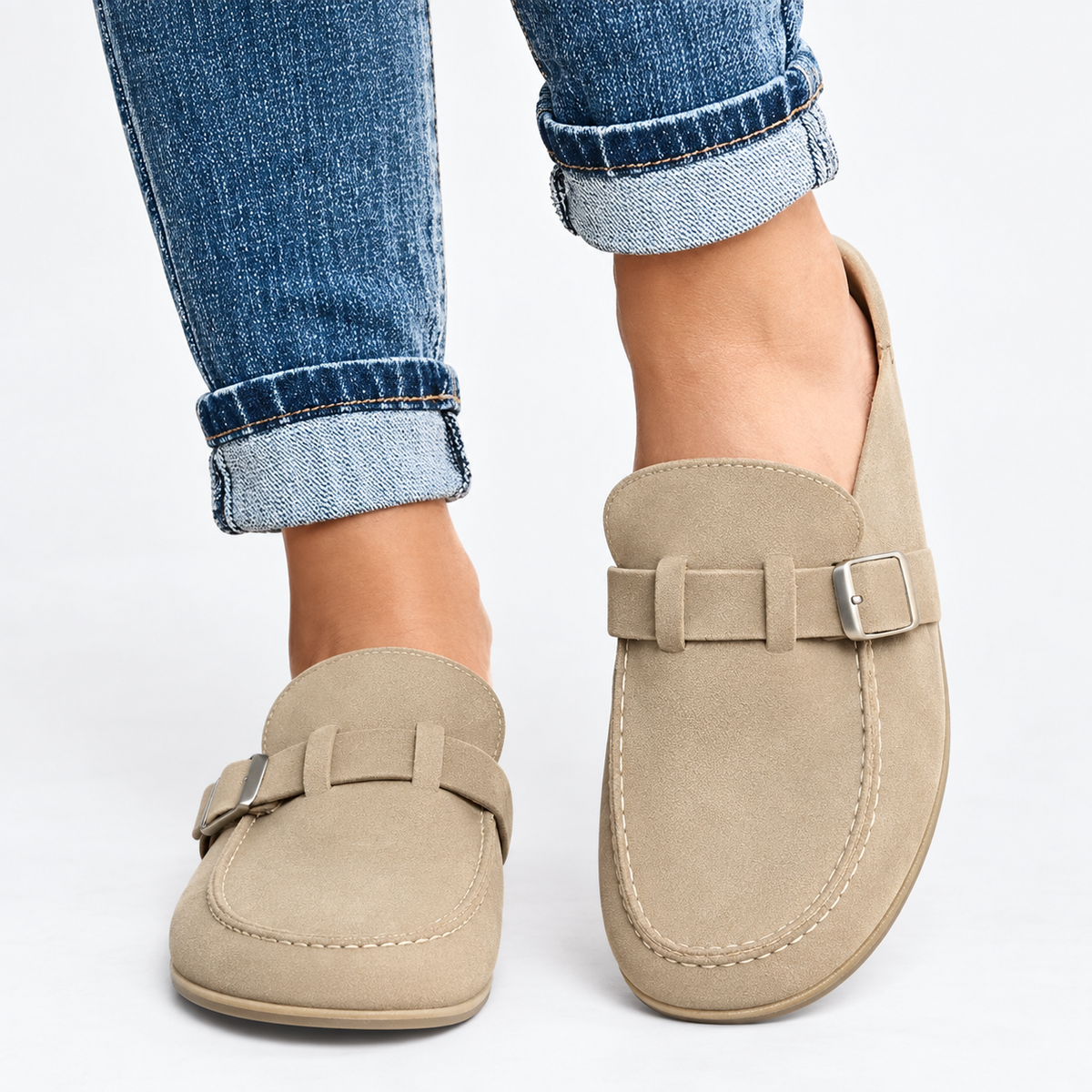 Herlinde | Dames Sandalen met Korkvoetbed – Stijlvolle & Comfortabele Stadssandal