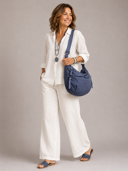 Dames Crossbodytas Nylon met Meerdere Ritsvakken