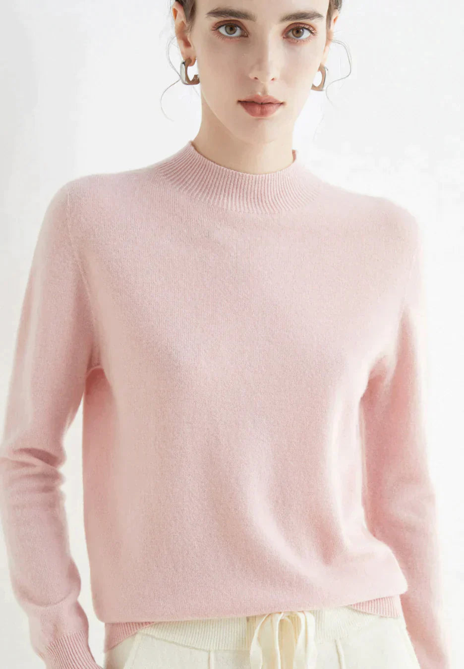 Dames Ultra-Zachte Trui – Effen, Tijdloze Casual Trui voor Herfst en Winter
