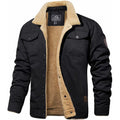 Heren Winterjas met Sherpa Voering - Warme Gevoerde Jas