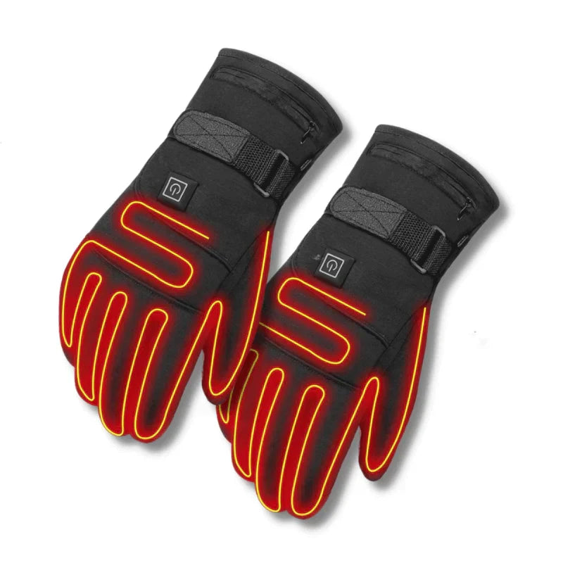 Dames Waterdichte Elektrisch Verwarmde Handschoenen – Zwart, Perfect voor Koude Weersomstandigheden en Buitenactiviteiten