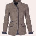 Kim Chique Dames Blazer | Comfortabele Pasvorm, Knoopsluiting, Beige
