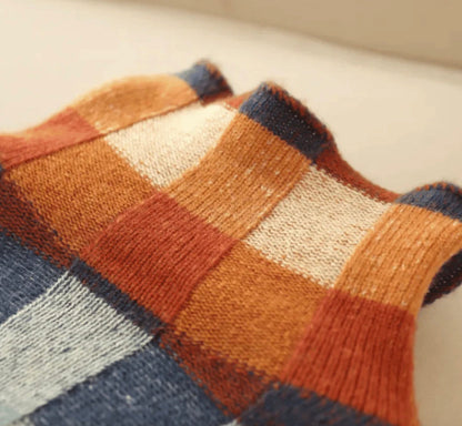 Ravel Dames Coltrui | Luxe Kasjmier trui met Patchwork Design