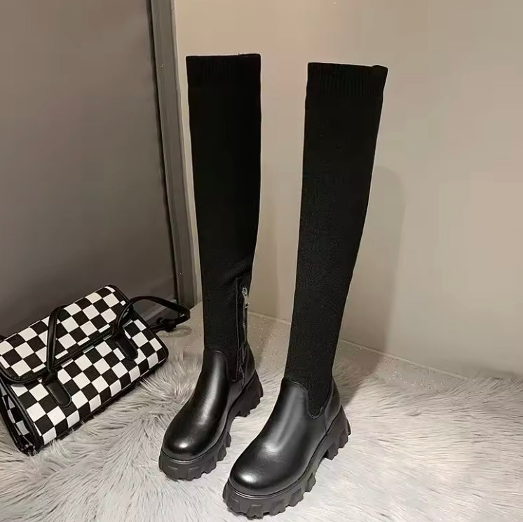 Overknee Soklaarzen Dames | Elegante Laarzen met Nauwsluitende Pasvorm
