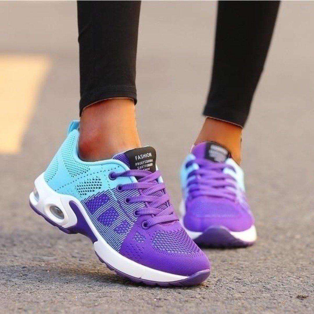 Dames Orthopedische Wandelschoenen – Lichtgewicht Slip-On Sneakers met Ademend Mesh & Anti-Slip Zool