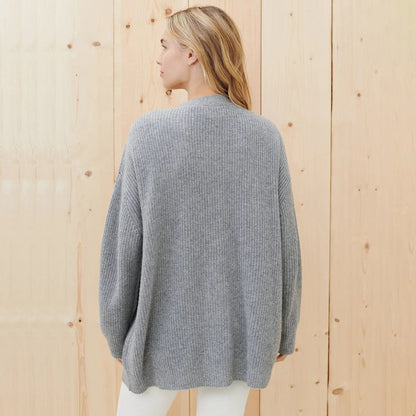 Gina Dames Vest | Zachte Wolmix , Oversized Zwart Vest Dames