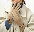 Elegante Warme Dames Handschoenen | Luxe winterhandschoenen met stijlvolle kettingdetail
