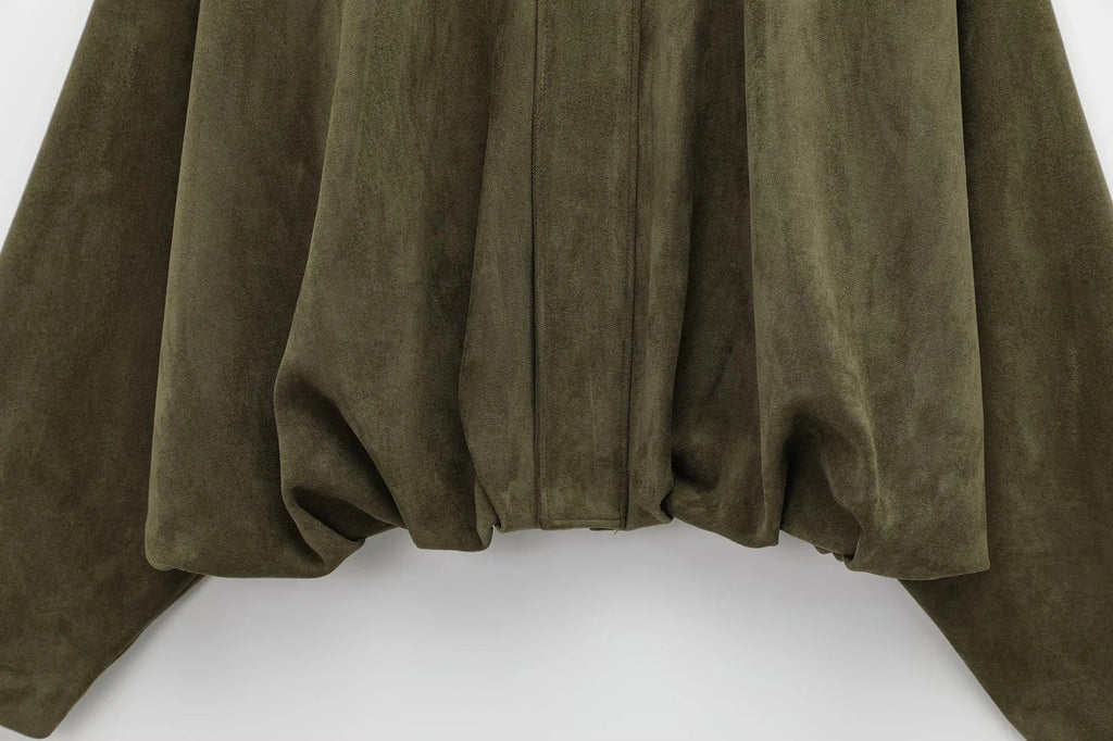 Aïsha oversized suede jacket | Dames jas van luxe suède met vintage flair