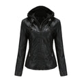Dames Leren Jas | Stijlvolle Jacket met Capuchon en Comfortabele Pasvorm