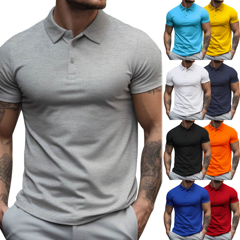 Heren Slim Fit Polo – Casual, Geschikt voor Dagelijks Gebruik, Korte Mouwen
