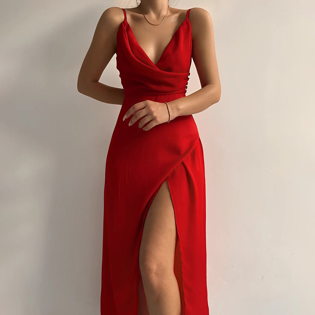 Lise Maxi Jurk | Dames jurk met elegant silhouet en luxueuze uitstraling
