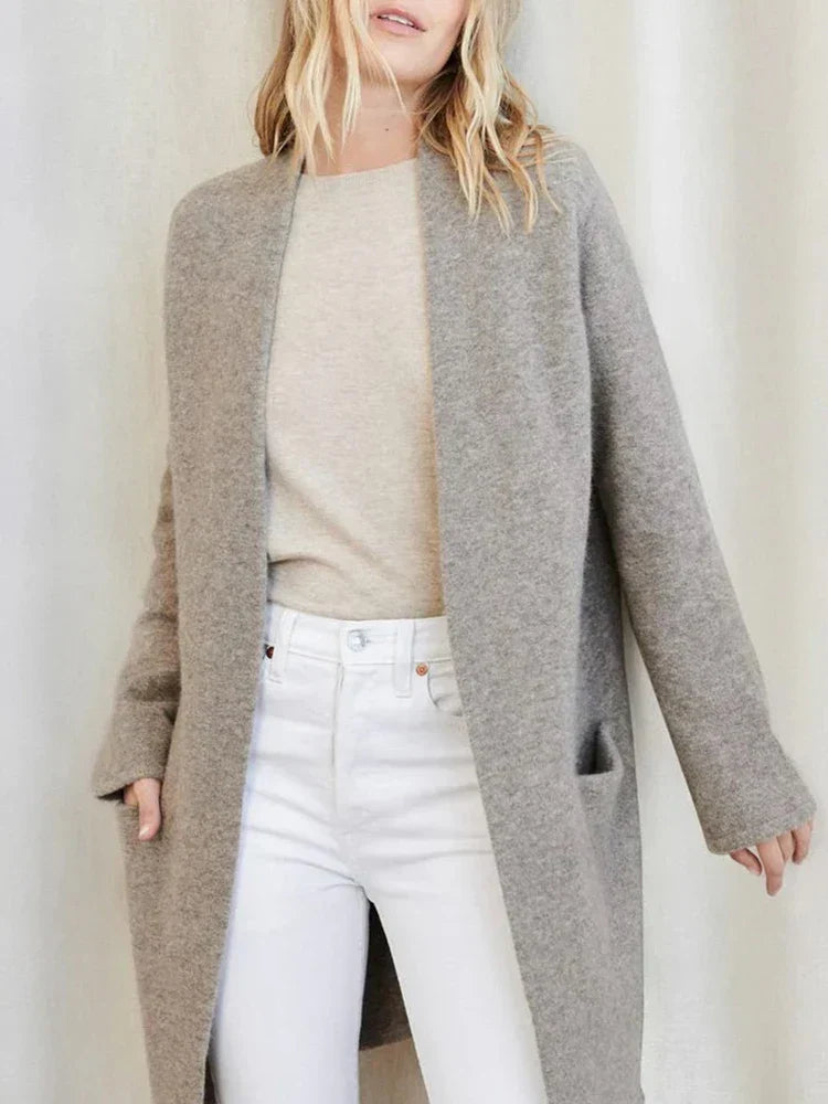 Dames Vest | Zacht Merinowol-Polyestermix, Casual Met Twee Zakken