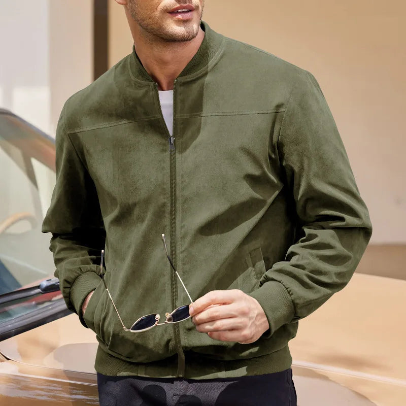 Mannen Slim Fit Jas – Minimalistisch Ontwerp
