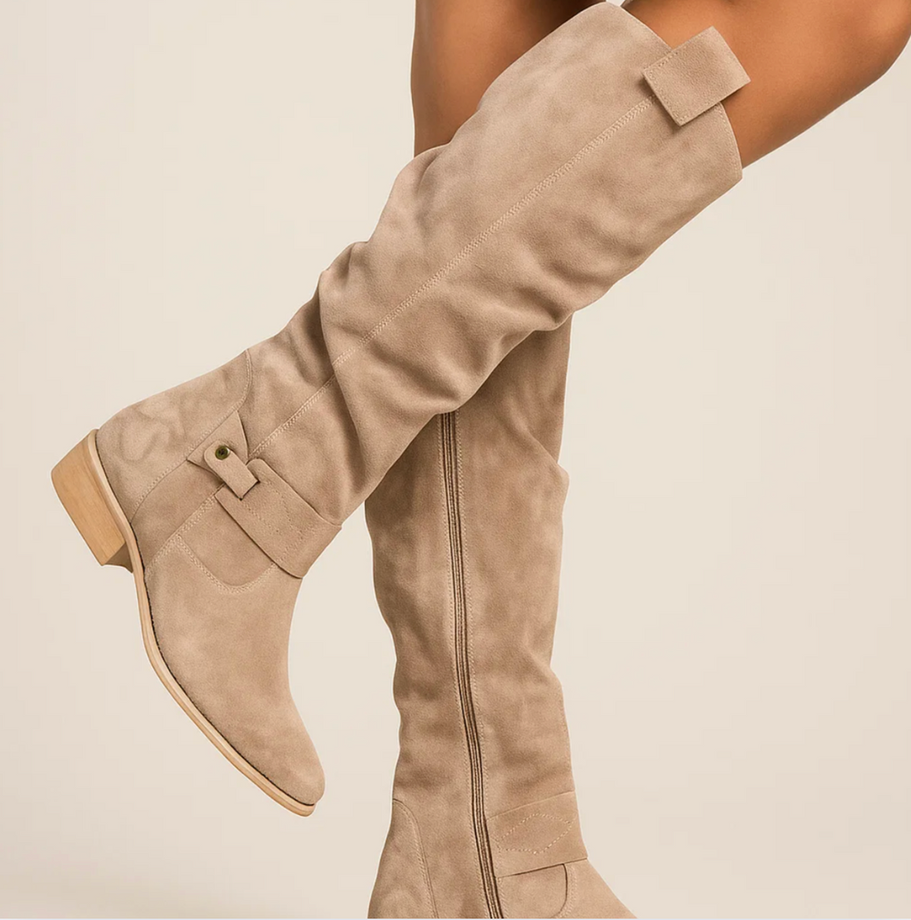 Britt Suede Laarzen Dames | Elegante en Comfortabele Pasvorm, 3 cm Hak