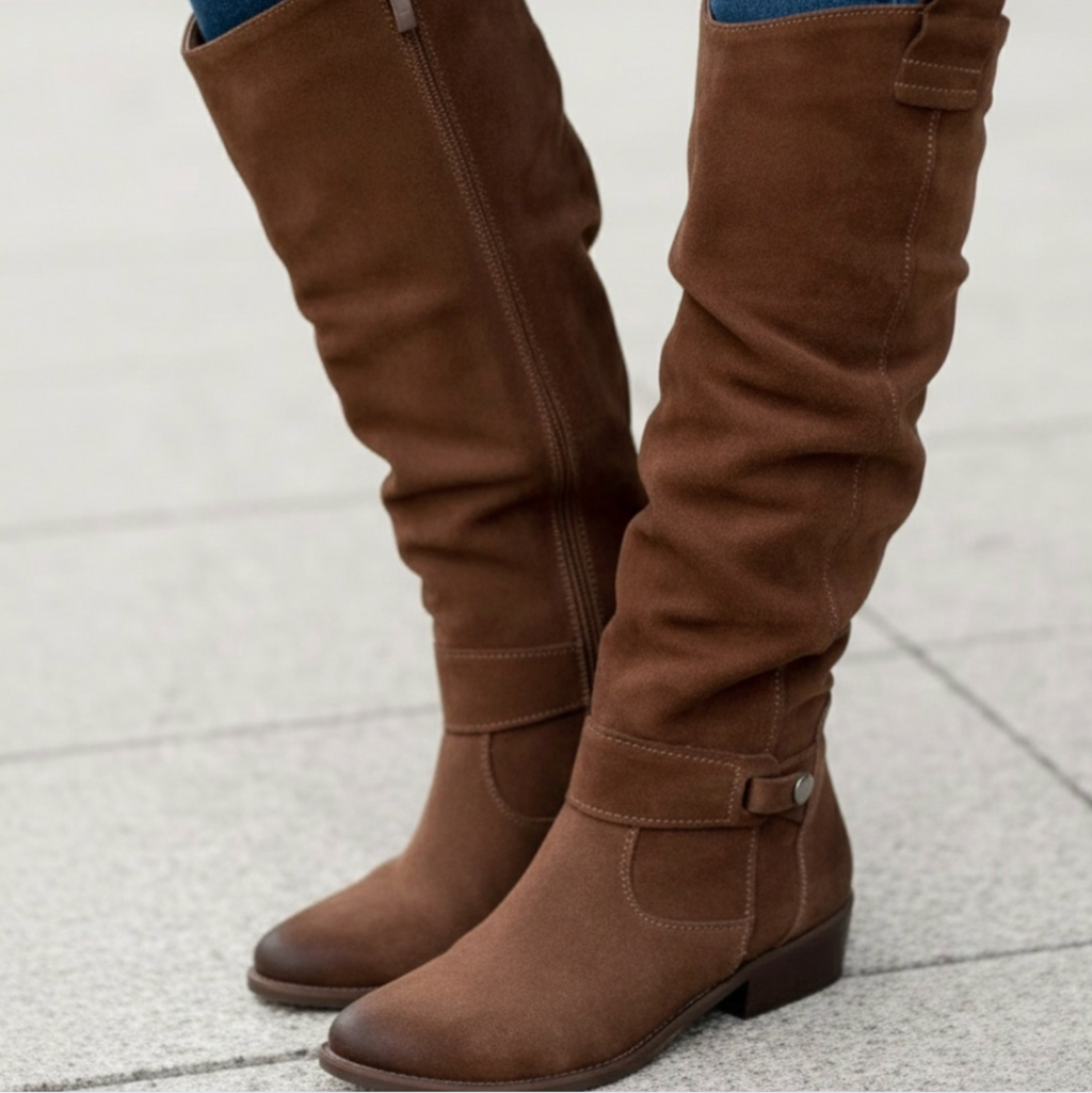 Britt Suede Laarzen Dames | Elegante en Comfortabele Pasvorm, 3 cm Hak