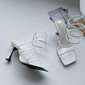 Luxe dames sandalen met hak en banjes