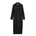 Eveline Denim Dress | Dames Spijkerjurk met Getailleerde Pasvorm en Tijdloos Design