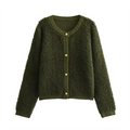 Ilja | Dames teddystrickjack met zachte textuur – winterwarmte & luxe comfort