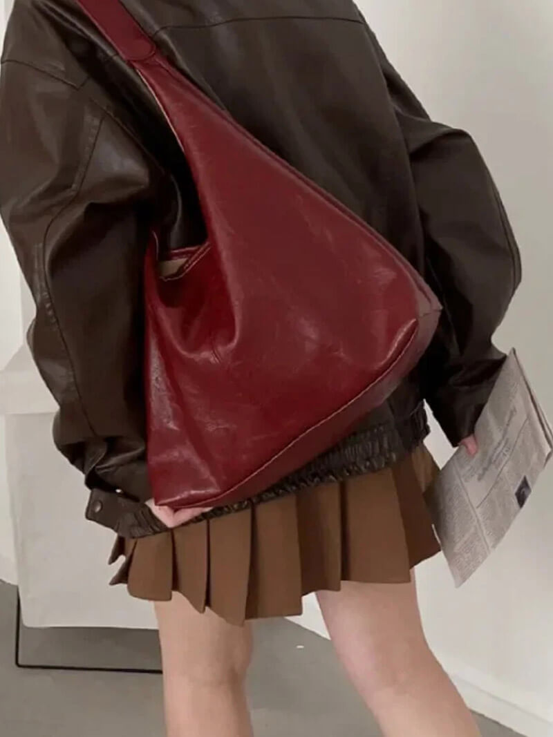 Leren schoudertas dames | Minimalistisch design van hoogwaardig leer