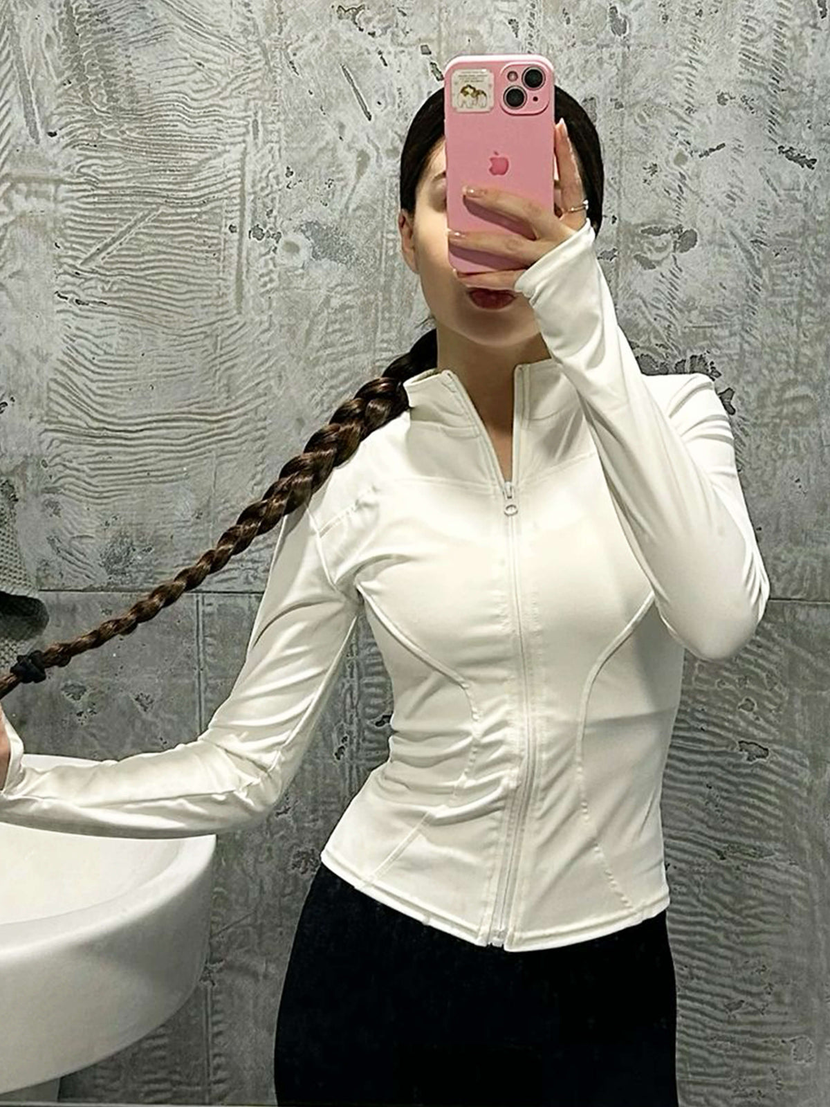 Romy Fitness Jacket Dames | Sportieve Jas met Sneldrogende Stof en Staande Kraag