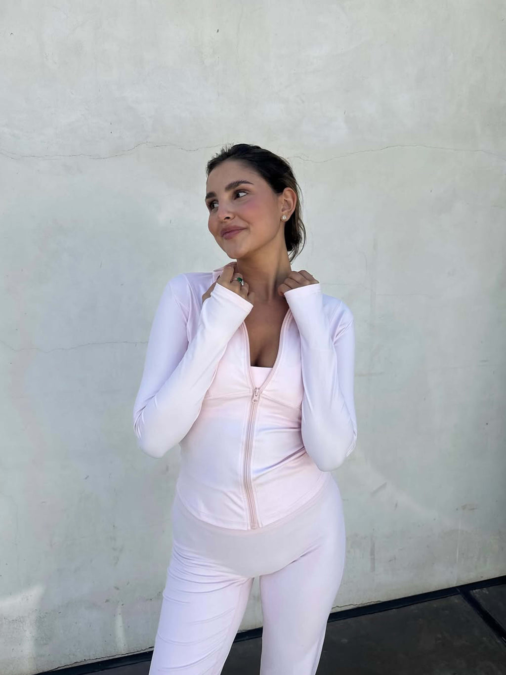 Romy Fitness Jacket Dames | Sportieve Jas met Sneldrogende Stof en Staande Kraag