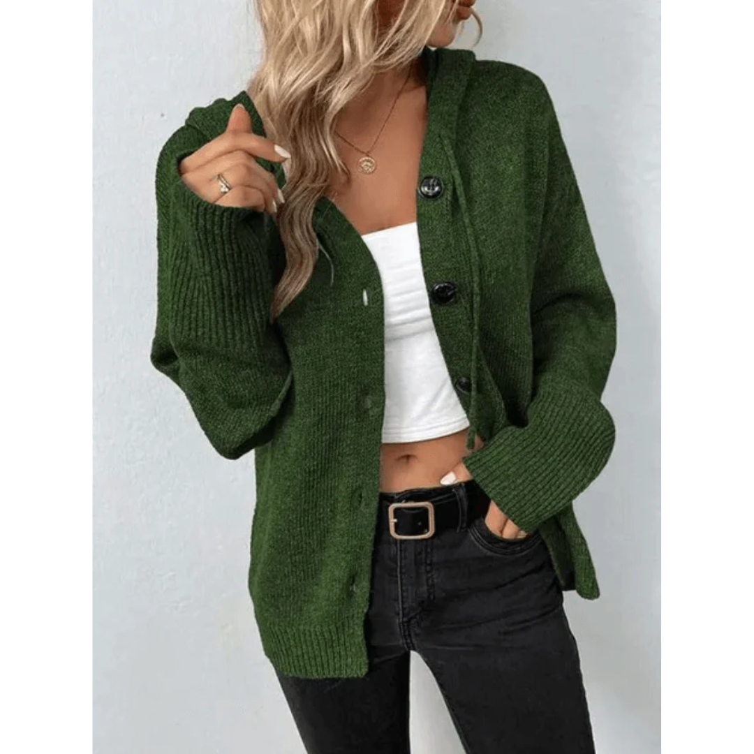 Dames Gebreid Vest met Knoopsluiting – Warm Cardigan voor Herfst en Winter