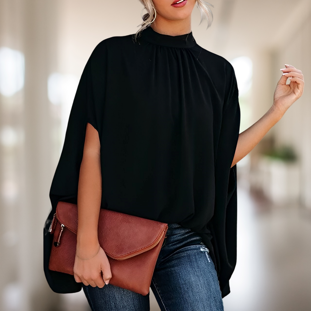 Alana - Elegant Vormgegeven Blouse Met Flair Voor Stijlbewuste Vrouwen