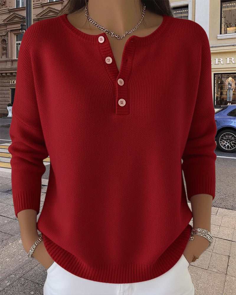 Dames Effen Gebreid Vest met Lange Mouwen – Zwart, Casual Cardigan voor Herfst en Winter