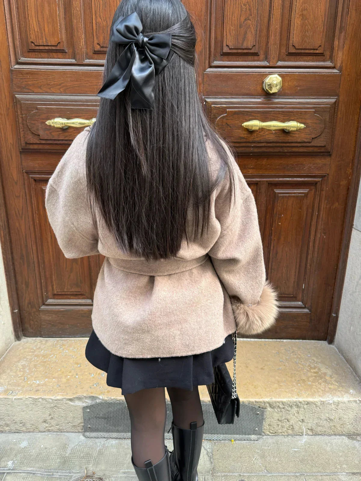 Faya Jas Dames | Dames Winterjas met Faux Fur en Elegante Tailleceintuur